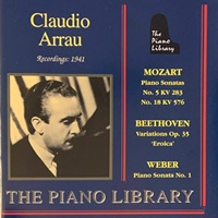 The Piano Library : Arrau - Beethoven, Mozart, Weber